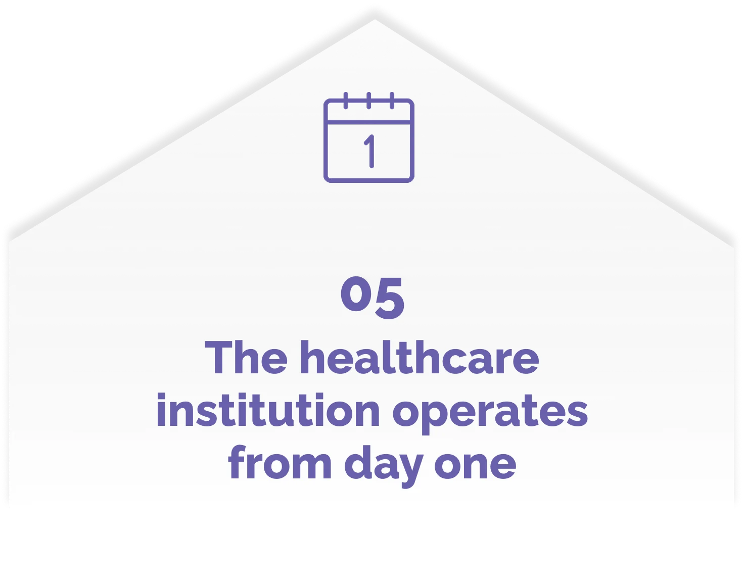 05 — The healthcare institution operates from day one